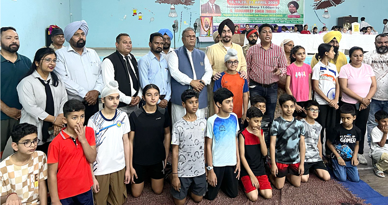 The 7th Badminton Tournament in the memory of Jathedar Resham Singh Thiara started in a grand manner.
